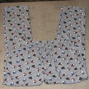 J Crew Lounge Pants With Ushanka Hat Pattern - Large - Y